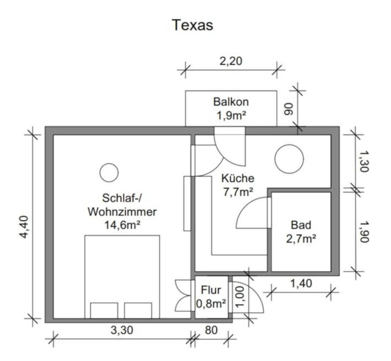 Little Hawaii & Texas Leilighet Bad Wildungen Eksteriør bilde